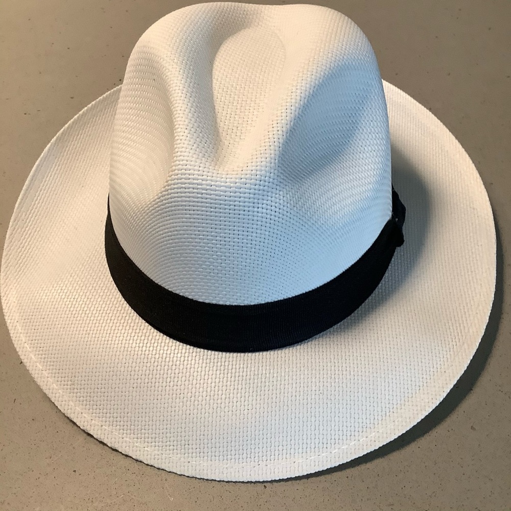 Brand new white Fedora hat